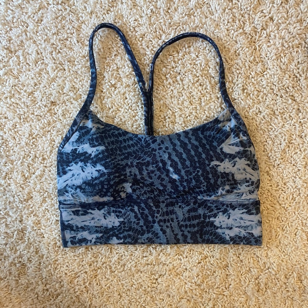 Snake skin lululemon sports bra